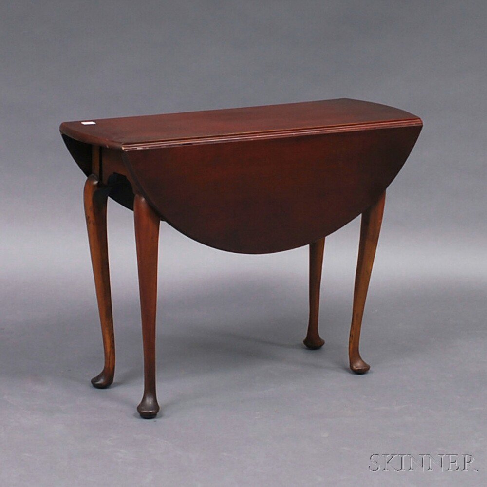 Appraisal: Queen Anne Cherry Drop-leaf Table New England second half th