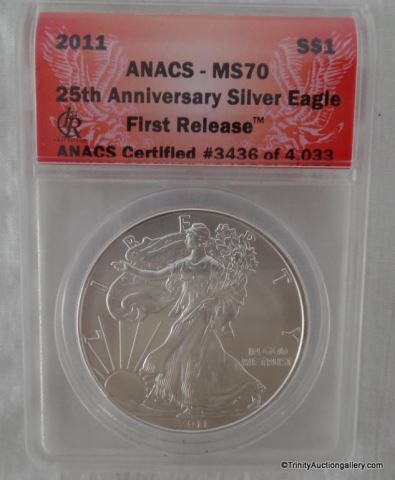 Appraisal: American Silver Eagle MS oz Bullion CoinGraded and slabbed by