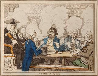 Appraisal: James Gillray etching James Gillray British - - ''A Smoking