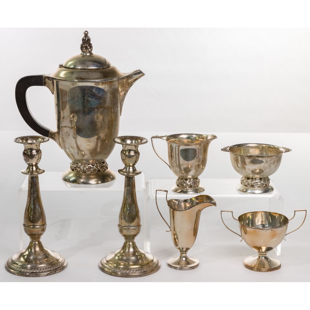 Appraisal: STERLING SILVER TABLEWARE ASSORTMENT items including a Mueck-Cary set consisting