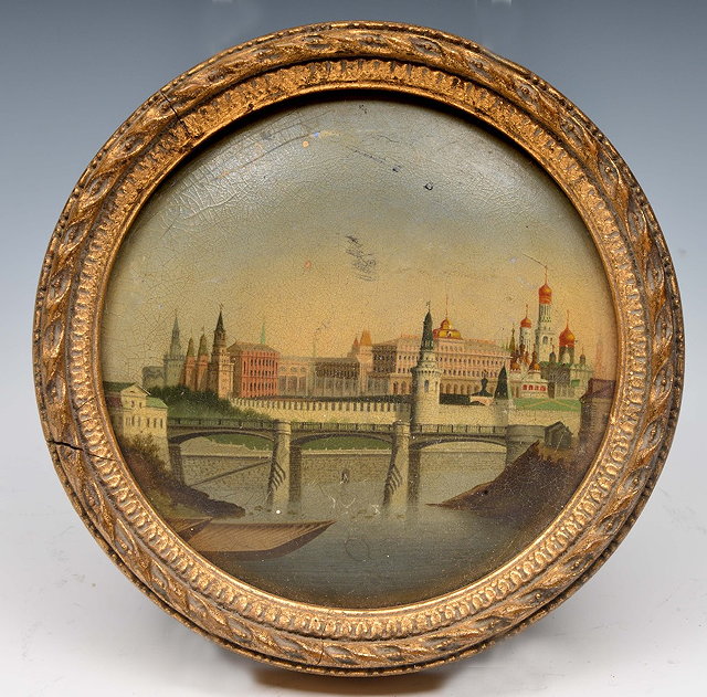 Appraisal: Russian School Early th Century Tondo view of Moscow from