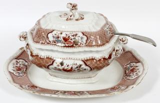 Appraisal: BOOTHS ENGLISH 'VICTORIA' IRONSTONE COVERED TUREEN BOOTHS ENGLISH 'VICTORIA' IRONSTONE