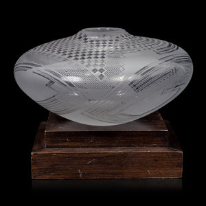 Appraisal: An American Studio Glass Vase by Bob Toensing and Michelle