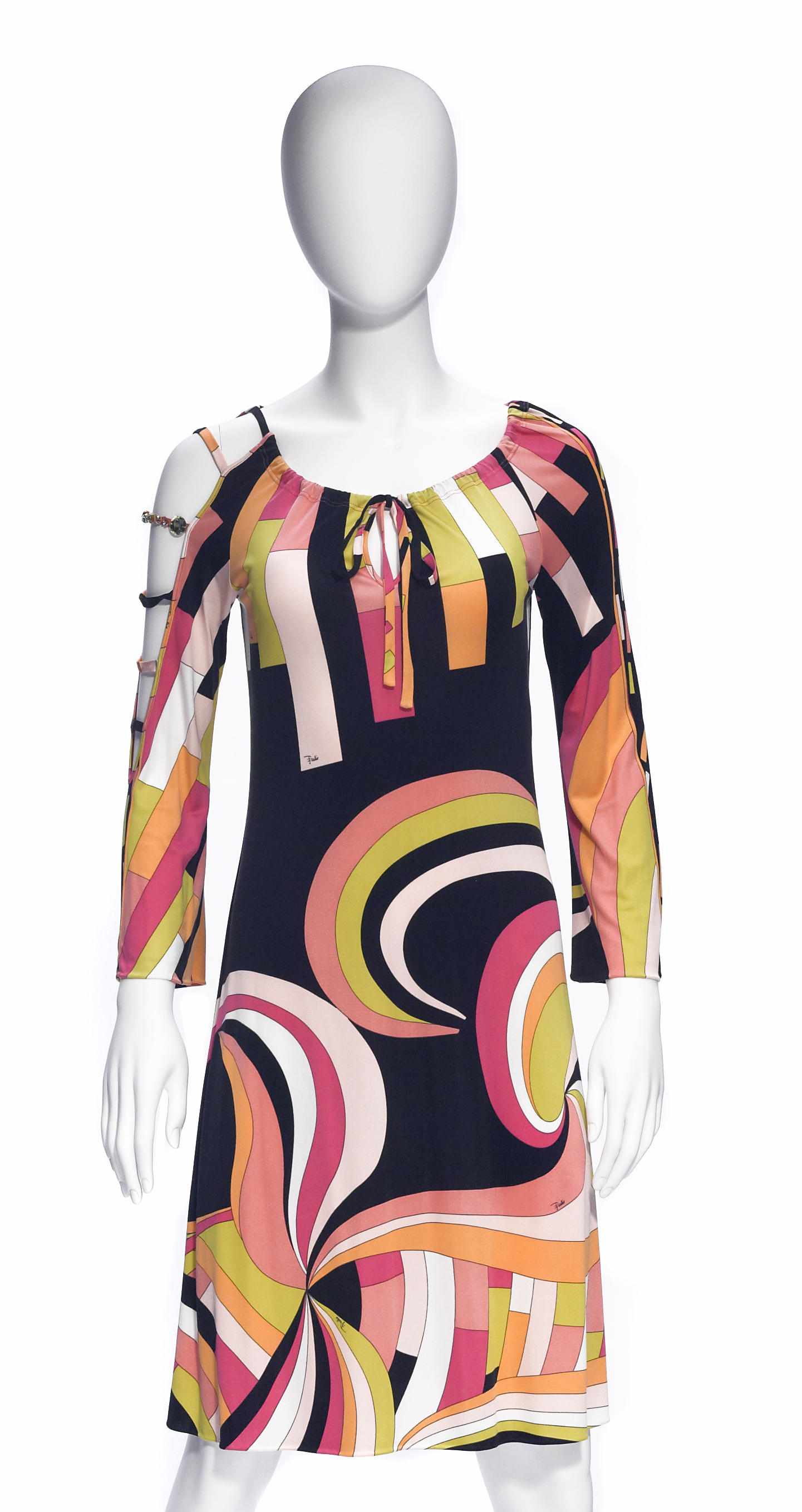 Appraisal: An Emilio Pucci multicolored and rhinestone dress size