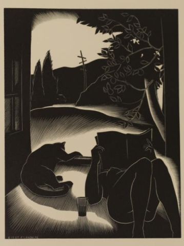 Appraisal: LANDACRE Paul Woodblock Print Sultry Day Published by the American