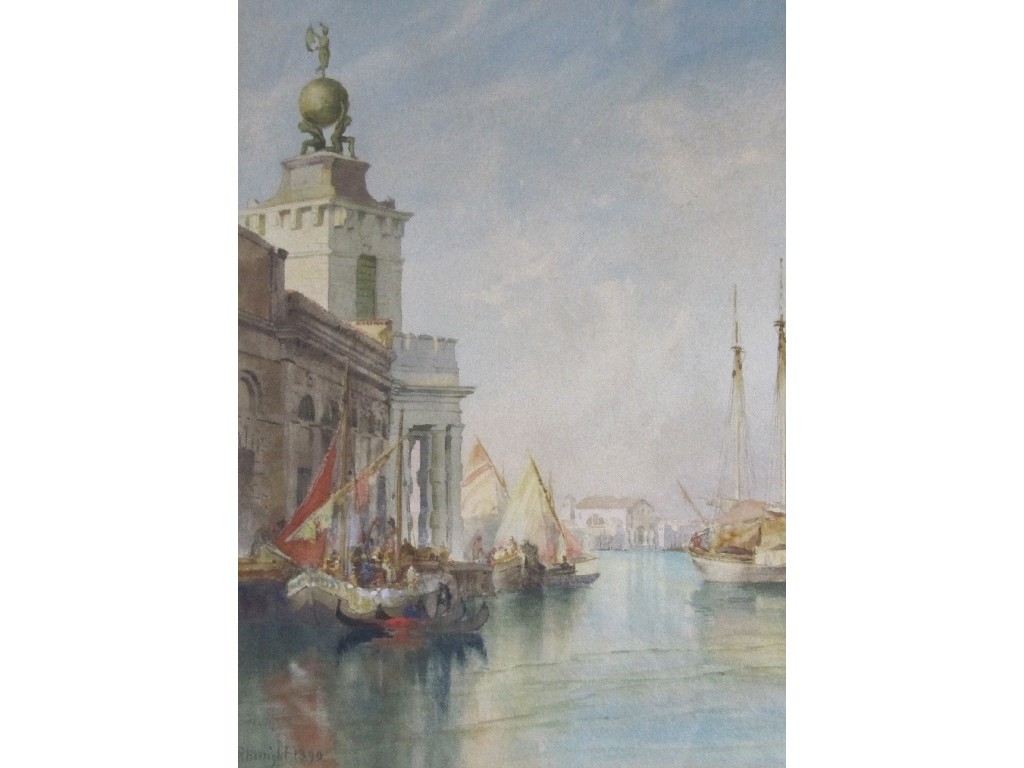 Appraisal: RICHARD HENRY WRIGHT - Watercolour Venetian scene signed and dated