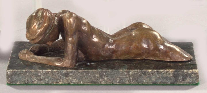 Appraisal: Patinated Bronze Figure of a Nude Female second quarter th