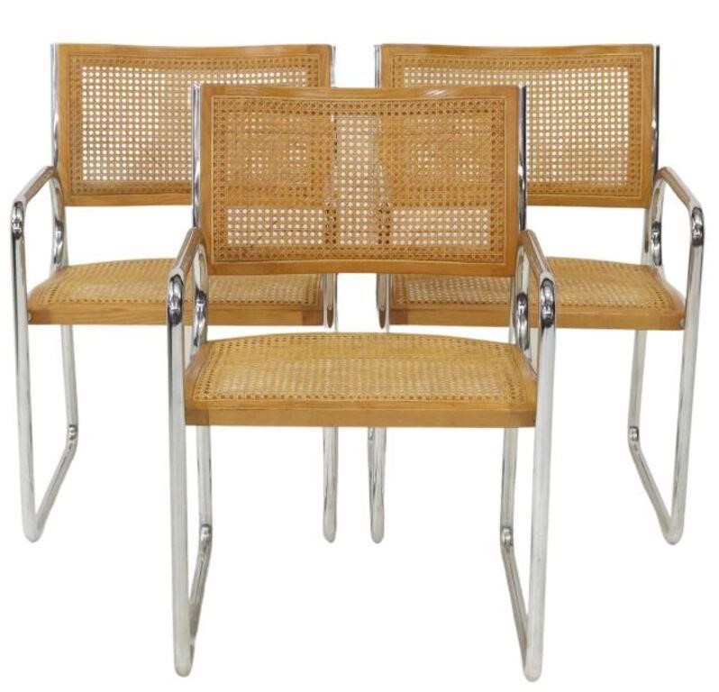 Appraisal: lot of Modernist armchairs in the manner of Marcel Breuer