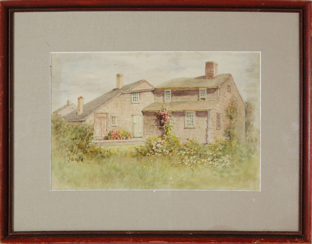 Appraisal: Jane Brewster Reid Watercolor on Paper New Dollar Lane Garden