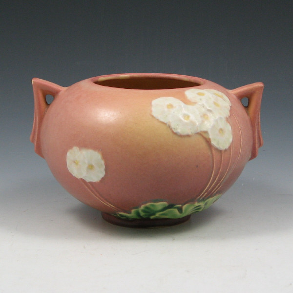 Appraisal: Roseville Primrose rose bowl in pink Marked Roseville - Mint