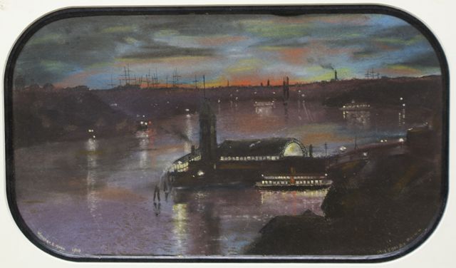 Appraisal: Herbert E Ross Milsons Point gouache signed and dated 'HERBERT