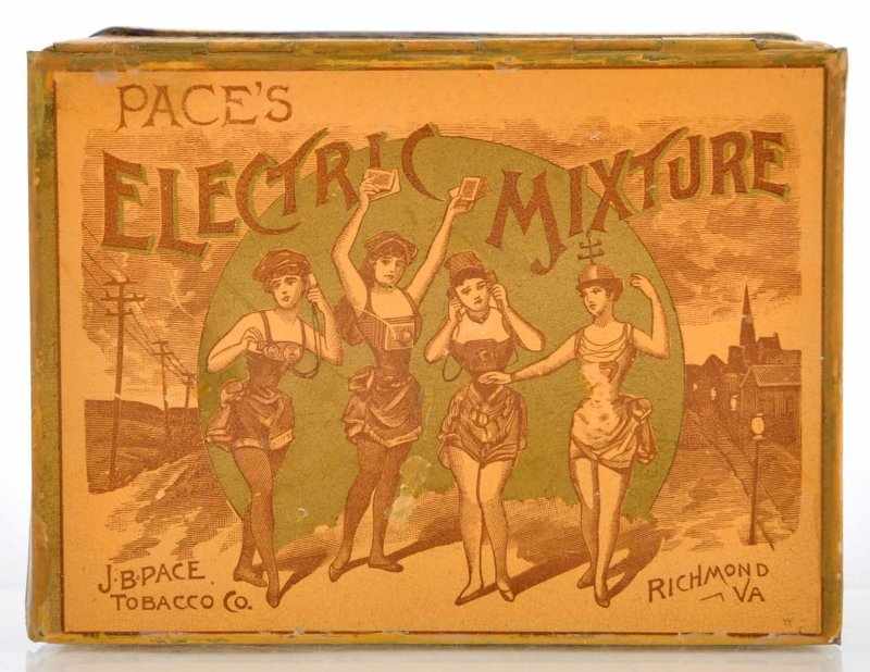 Appraisal: Electric Mixture Square Corner Tin Description Beautiful Somers Bros tin