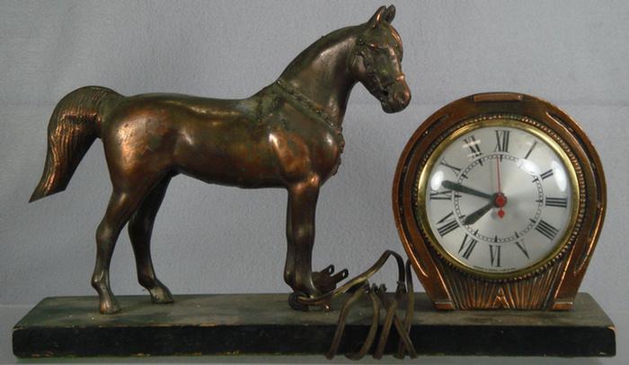 Appraisal: Sessions electric figural horse clock l Estimate -