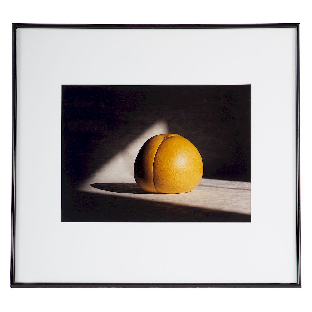 Appraisal: Attb Norman Carlberg Orange Still Life American - Photograph in