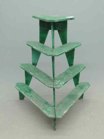 Appraisal: Early plant stand in green paint '' Ht