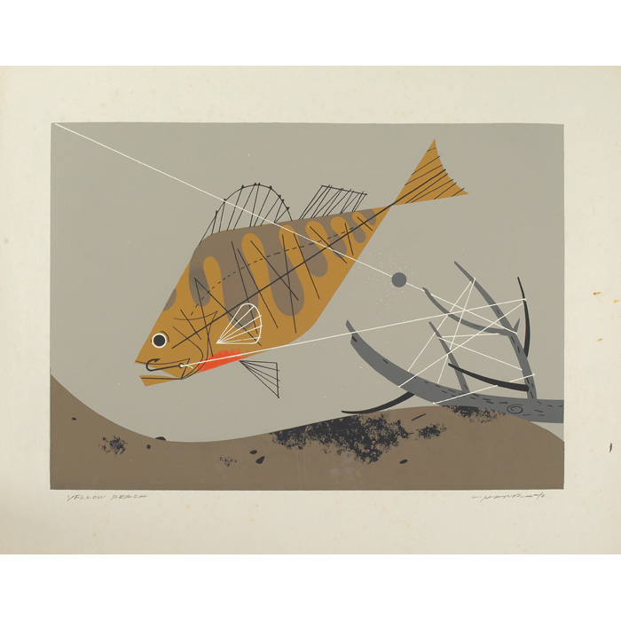 Appraisal: Charley Harper serigraph Yellow Perch x unframed signed and titled