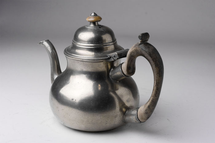 Appraisal: PEWTER TEAPOT JOHN TOWNSEND AND THOMAS COMPTON LONDON ENGLAND CIRCA