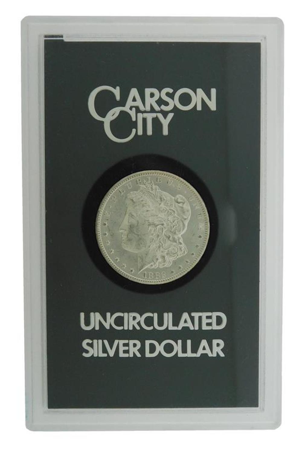 Appraisal: COIN -CC Morgan silver Dollar Unciruclated in GSA box with