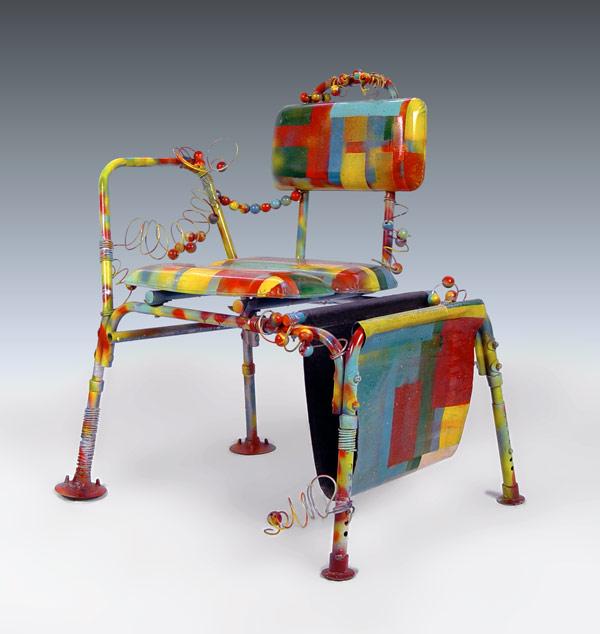 Appraisal: ZITO Rodolfo Italian Painted Chair '' h '' w ''