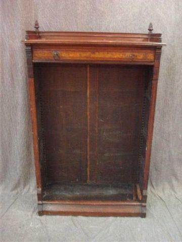 Appraisal: Victorian Walnut Open Front Bookcase From a Brooklyn estate Dimensions