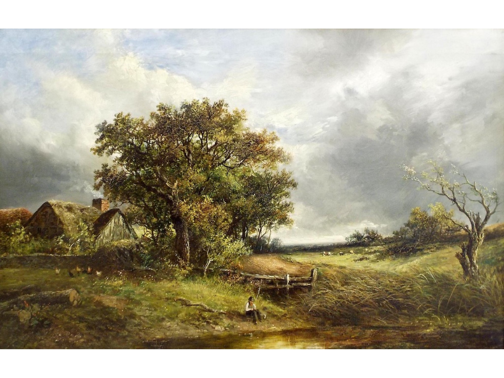 Appraisal: Joseph Thors - - 'Showery Day Surrey' signed titled verso