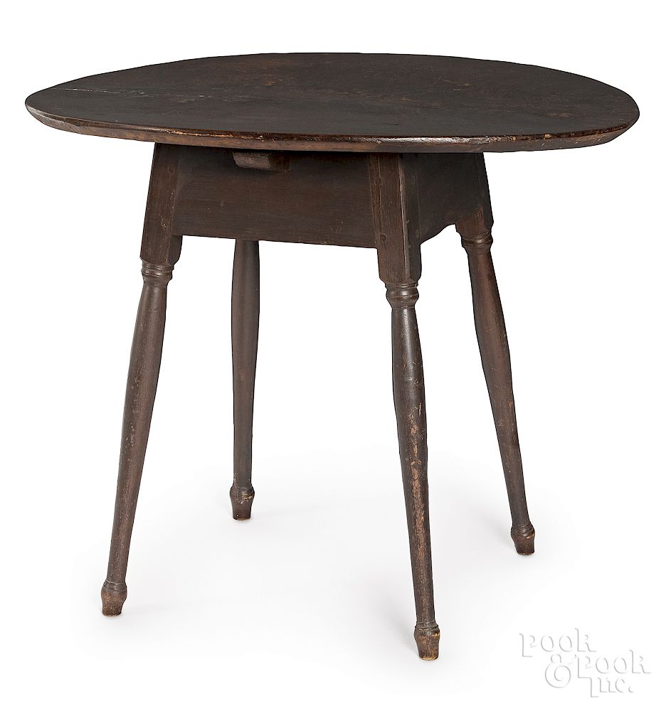 Appraisal: New England painted splay leg tavern table Exclusive on Bidsquare