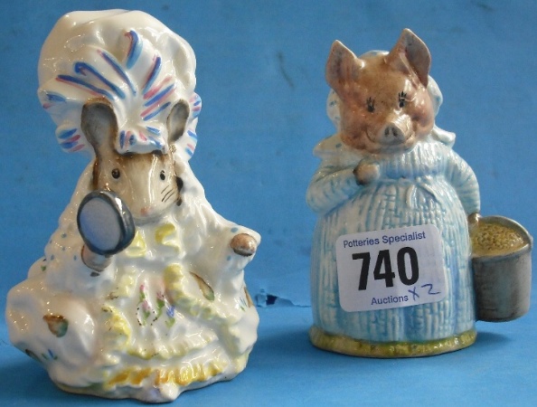 Appraisal: Beswick Beatrix Potter Figures Aunt Pettitoes and Lady Mouse BP