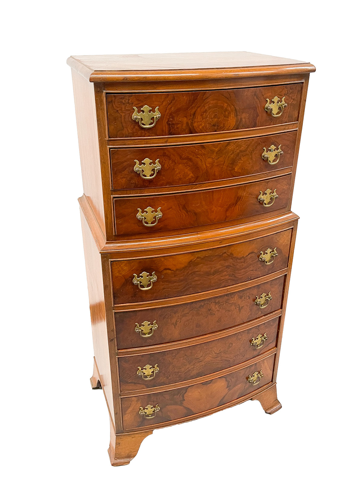 Appraisal: DRAWER DIMINUTIVE MAHOGANY CHEST th century diminutive chest of drawers