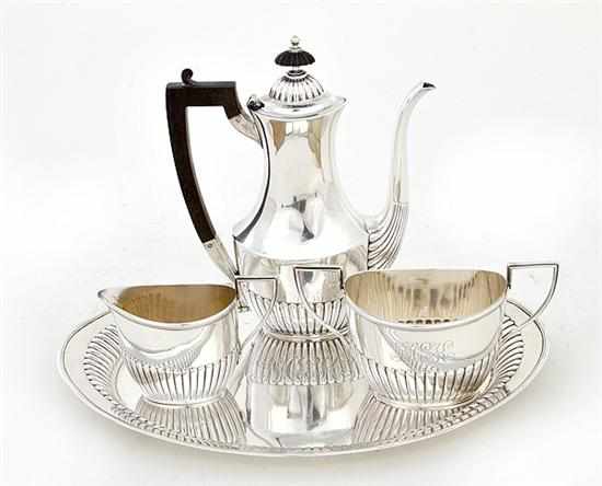 Appraisal: Whiting sterling -piece individual coffee service New York dated comprising