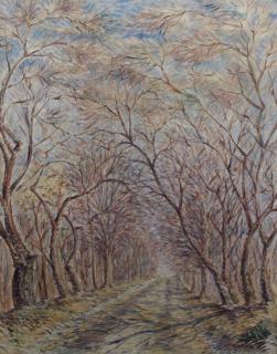 Appraisal: Anthony F Kimbel th C Wooded Pathway Anthony F Kimbel