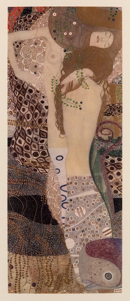 Appraisal: GUSTAV KLIMT AUSTRIAN - GUSTAV KLIMT AUSTRIAN - Wasserschlangen I