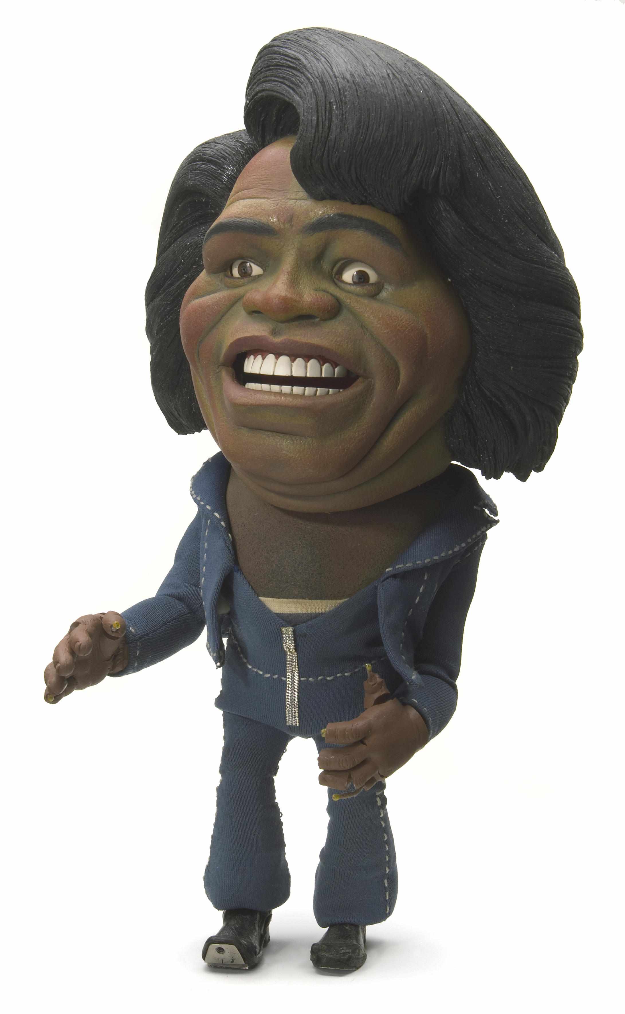 Appraisal: James Brown commercial puppet A fully articulated painted foam over