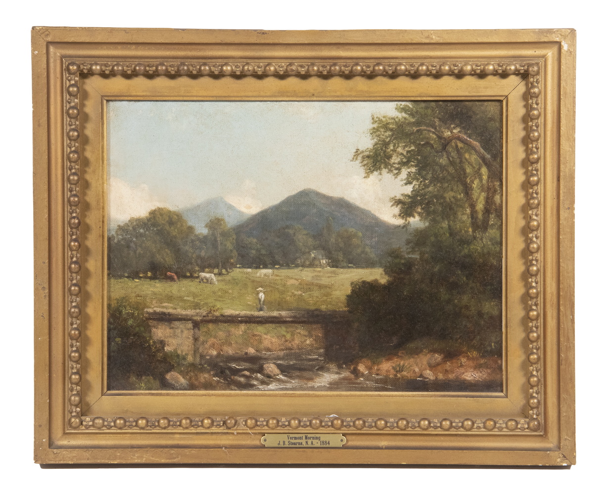 Appraisal: JUNIUS BRUTUS STEARNS VA VT - Vermont Morning oil on