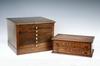 Appraisal: SPOOL CABINETS - Two small late th C spool cabinets