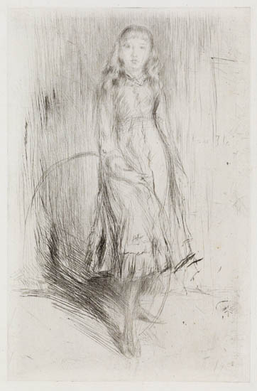 Appraisal: JAMES A M WHISTLER Florence Leyland Drypoint printed in black