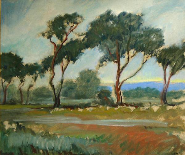 Appraisal: Gordon Nicholson Cope American - A Stand of Trees Trees