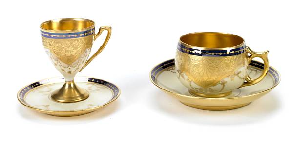 Appraisal: A Royal Bayreuth gilt heightened porcelain part tea service comprising