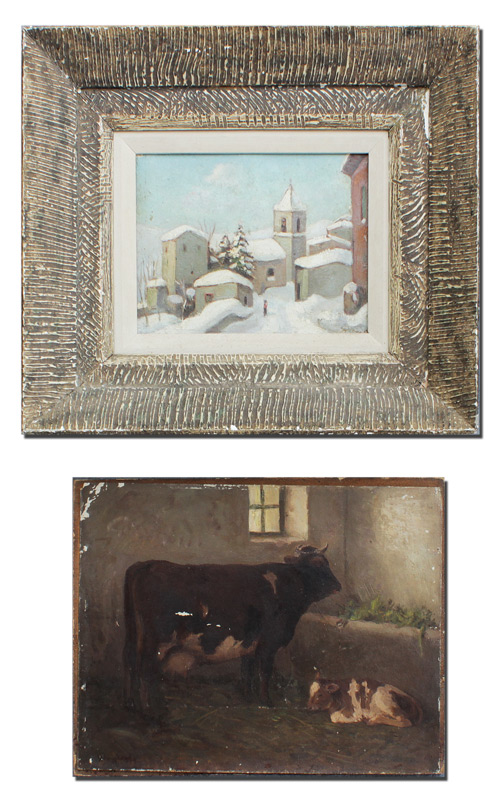 Appraisal: AVIGDOR Arturo Italian - pc art lot to include Snow