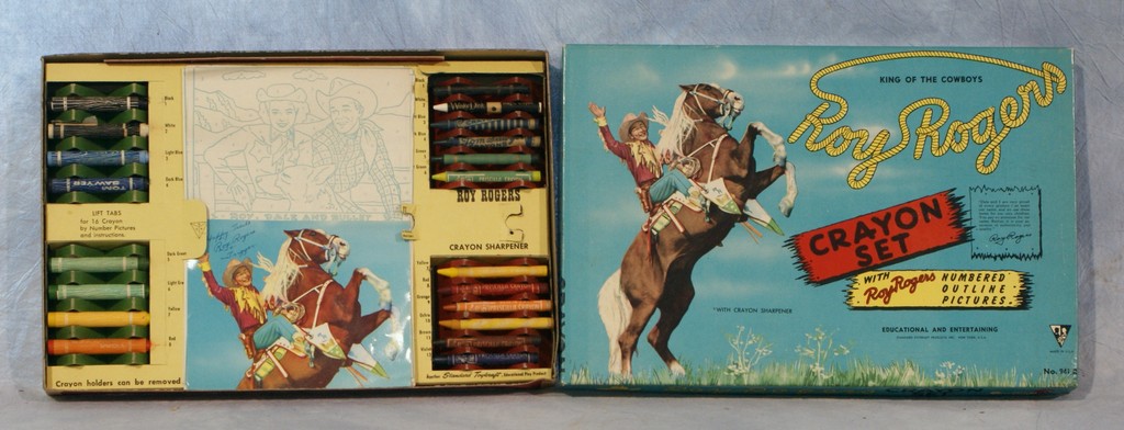 Appraisal: Roy Rogers Crayon Set with original box crayons and color-by-number