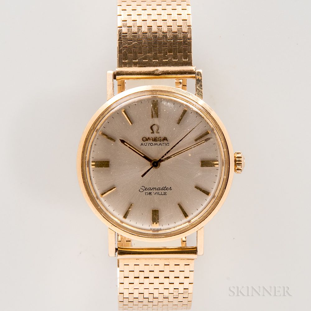 Appraisal: Omega Seamaster DeVille kt Gold Wristwatch Omega Seamaster DeVille kt