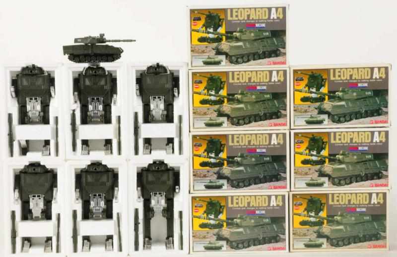 Appraisal: Leopard A Machine Robo DX Bandai Seven unused tanks Here