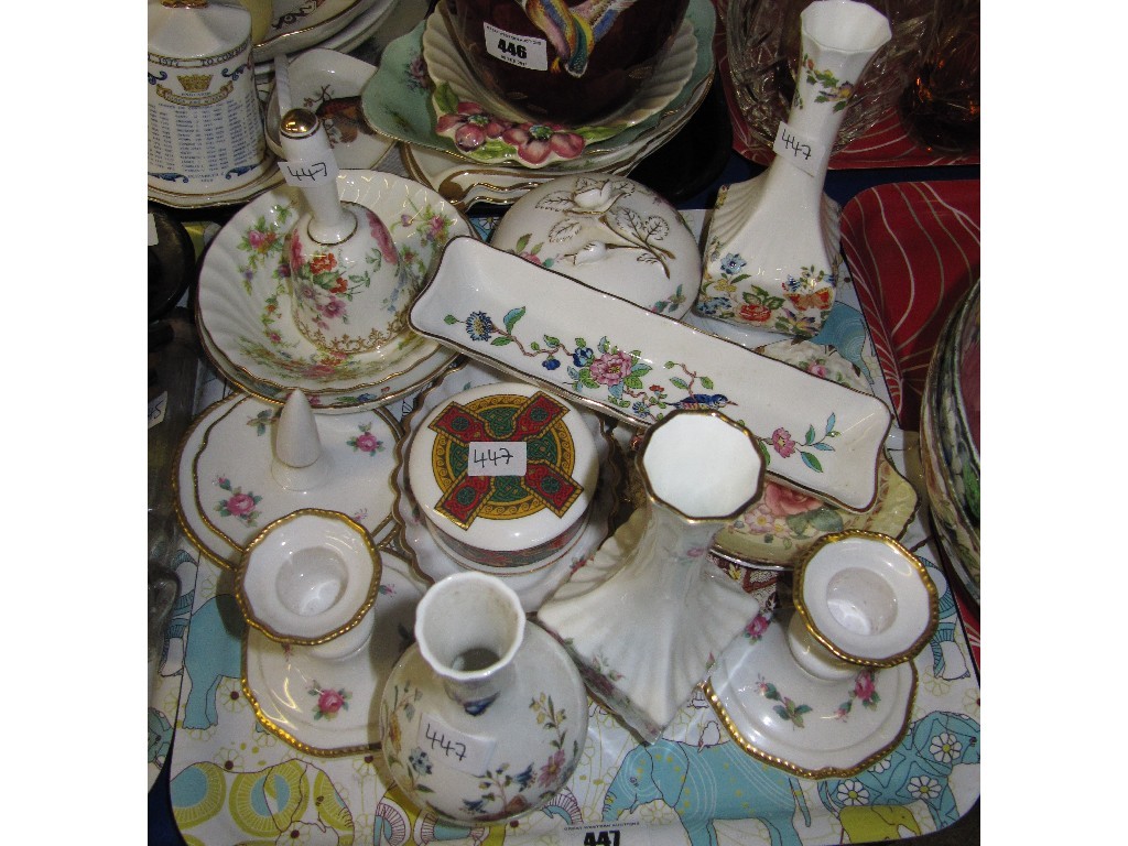 Appraisal: Tray lot of assorted Aynsley Spode and other ceramics -