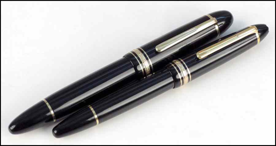 Appraisal: TWO MONTBLANC MEISTERSTUCK KARAT GOLD PENS Condition Overall excellent condition