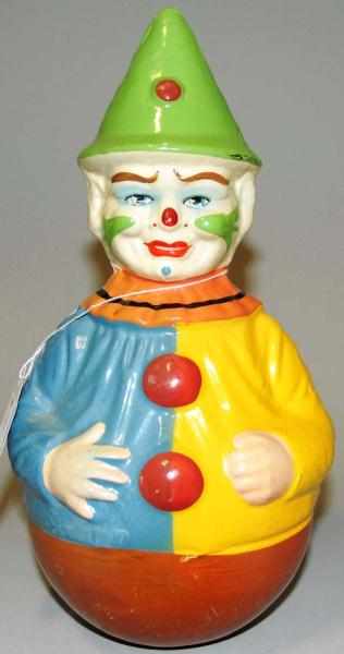 Appraisal: Roly Poly Clown Made in Western Germany Pristine Excellent Paint