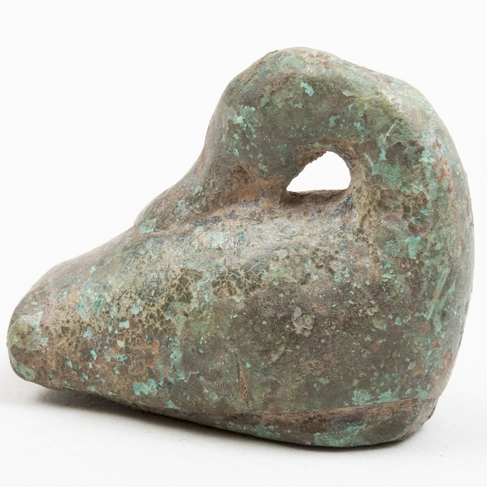 Appraisal: Mesopotamian Bronze Duck Weight Mesopotamian Bronze Duck Weight x x