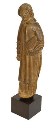 Appraisal: A German carved limewood figure of a saint probably John