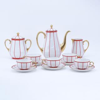 Appraisal: Fifteen Pc Raynaud Co Limoges Porcelain Tea Set Includes tea