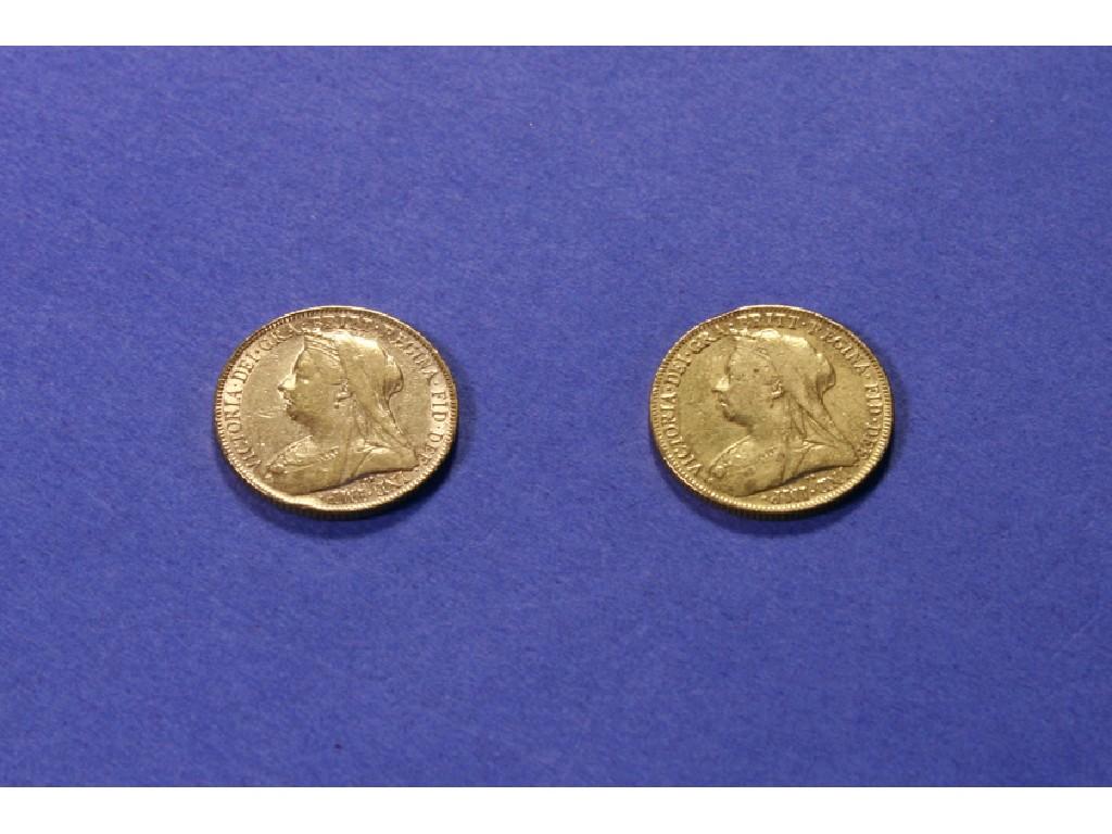 Appraisal: A VICTORIAN GOLD SOVEREIGN and one other