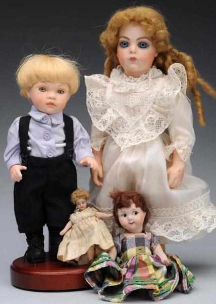 Appraisal: Lot of Dolls Marianne DeNunez Bru dated with bisque head