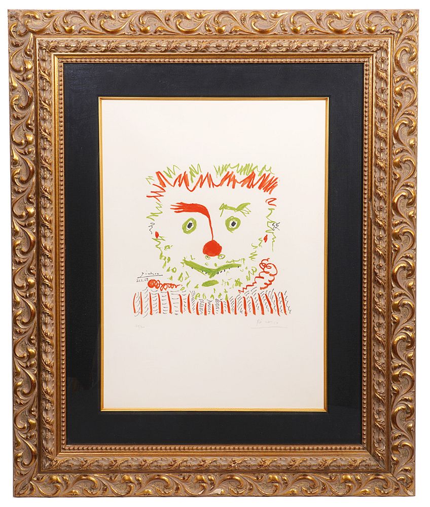 Appraisal: After Pablo Picasso 'Le Clown' Lithograph Pablo Picasso Spain -